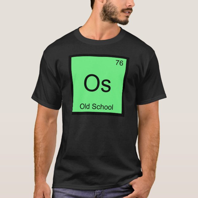 Os - Camiseta con símbolo del elemento de química  (Anverso)