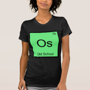 Os - Símbolo de la camiseta de un elemento de quím