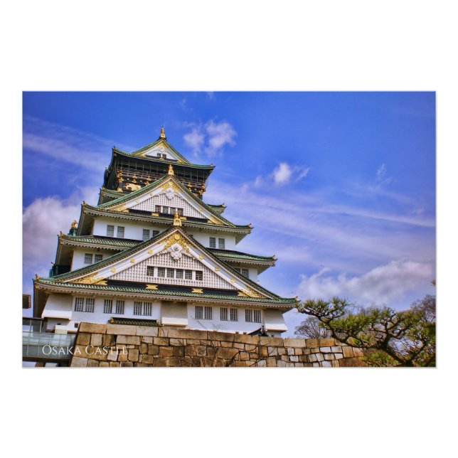 Osaka Castle：Glossy Poster (Anverso)