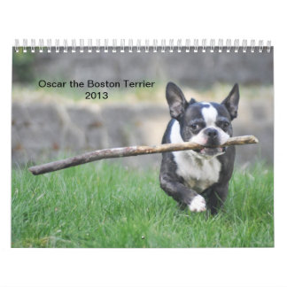Óscar el calendario de Boston Terrier 2013