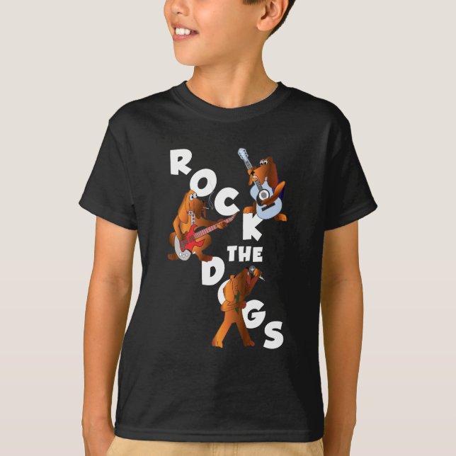 Oscile la camiseta del niño de los perros (Anverso)