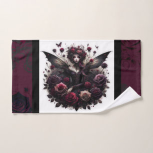 Oscura Hada Del Bosque Gótico Floral Rosas Burdeos