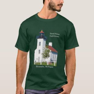 Oscuridad de la camisa de Escanaba del faro del