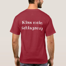 Oscuridad de la camisa de Schlagzeug del mein de