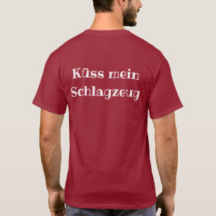 Oscuridad de la camisa de Schlagzeug del mein de