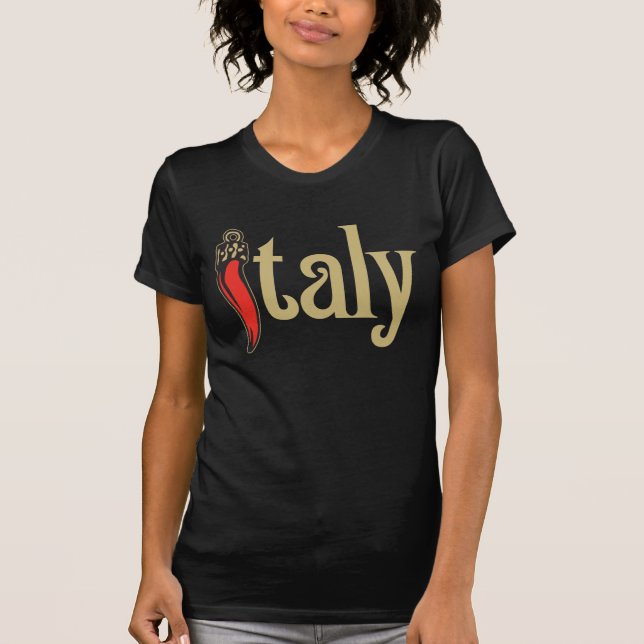 Oscuridad de la camiseta de Italia (Anverso)