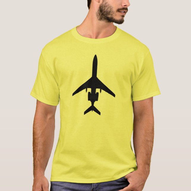 Oscuridad de la camiseta de la aviación de la (Anverso)