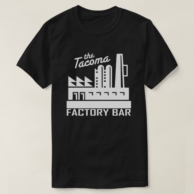Oscuridad de la camiseta de la barra de la fábrica (Diseño del anverso)