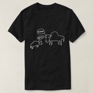 Oscuridad de la camiseta del bisonte