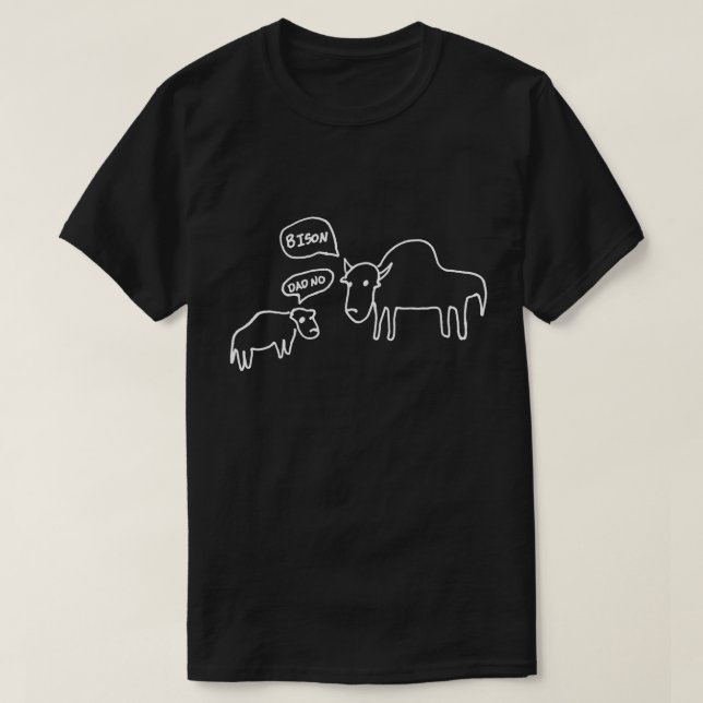 Oscuridad de la camiseta del bisonte (Diseño del anverso)