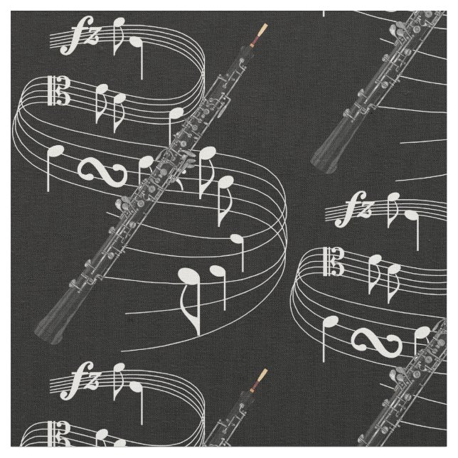 Oscuridad de la tela de Oboe (De cerca)
