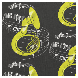 Oscuridad de la tela del Sousaphone