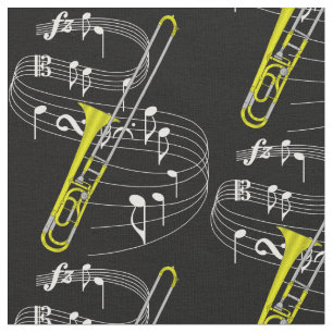 Oscuridad de la tela del Trombone
