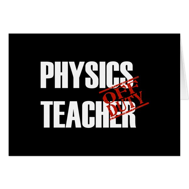 OSCURIDAD FUERA DE SERVICIO DE LA FÍSICA TECHER (Anverso (Horizontal))