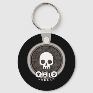 Oscuridad punky linda del llavero de Ohio del