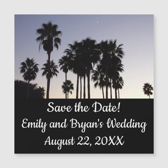 Oscuro con la escena tropical de palmeras (Anverso)