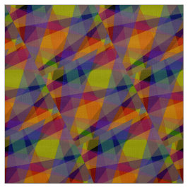 Oscuro Geométrico - Tela de Tejido de Poliéster