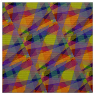 Oscuro Geométrico - Tela de Tejido de Poliéster