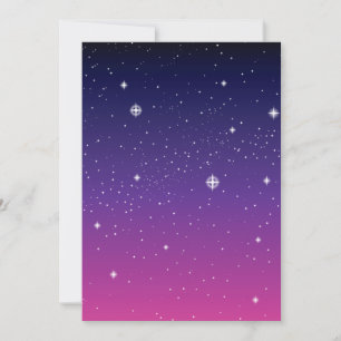 Oscuro Purple Starry Night Sky