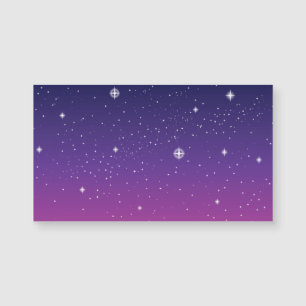 Oscuro Purple Starry Night Sky