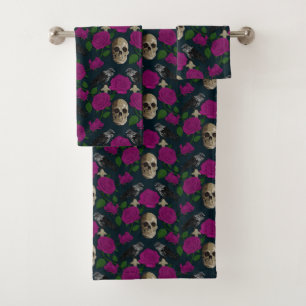 Oscuro Rosa gótico gótico grisáceo Vines Raven Sku