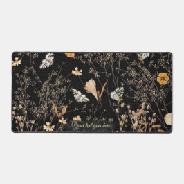 Oscuro tapete de escritorio con flores silvestres 