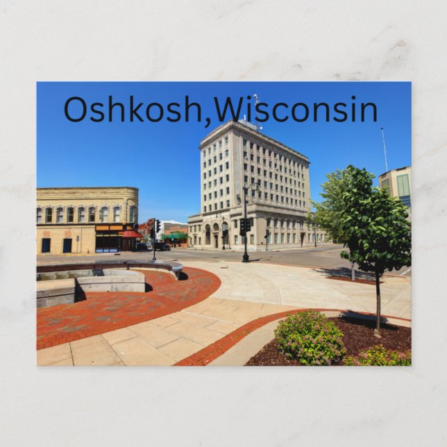 Oshkosh, postal de Wisconsin (Anverso)