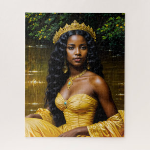 Oshun Orisha - Rompecabezas de Arte de la Diosa Af