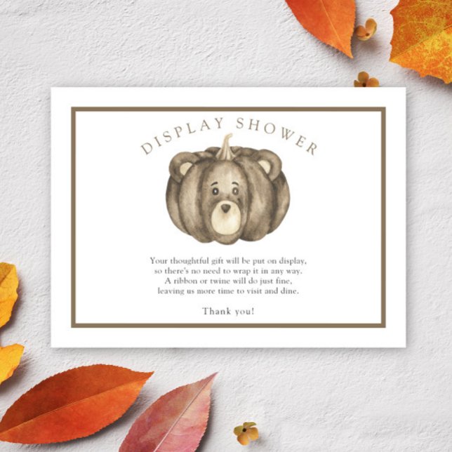 Osito de calabaza - tarjeta de ducha de pantalla (Subido por el creador)