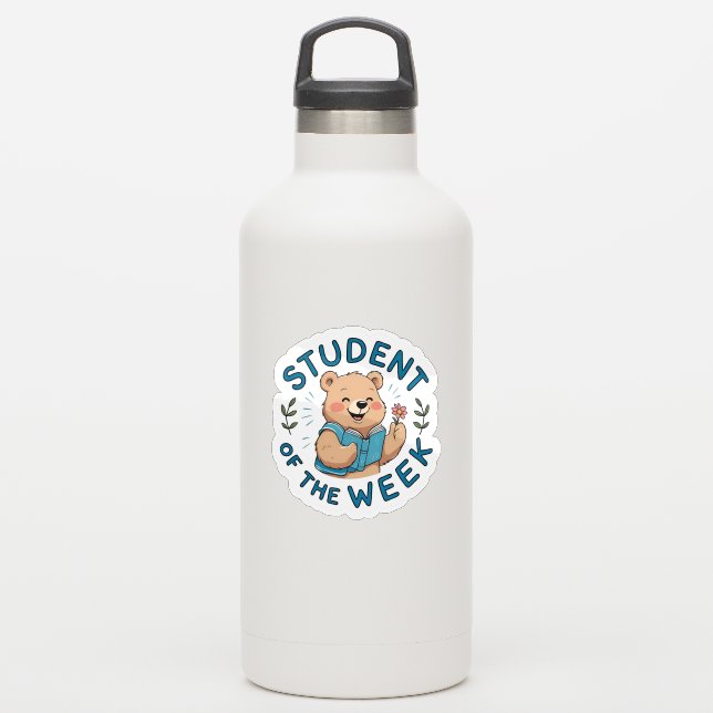 Osito de Calcomanía de Recompensa de Estudiante de (Botella de agua)