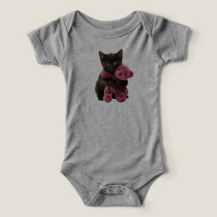 Osito de peluche de gato negro lindo