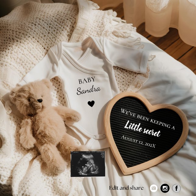 Osito de peluche mínimo Invitación de embarazo (Subido por el creador)