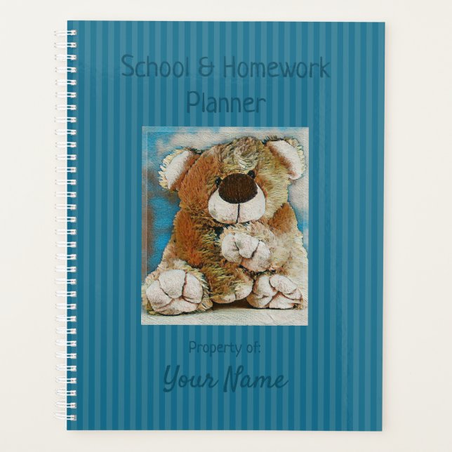 Osito de peluche - Planificador escolar - HAMbyWG (Anverso)