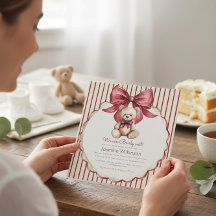 Osito Encantador Invitación para Baby Shower