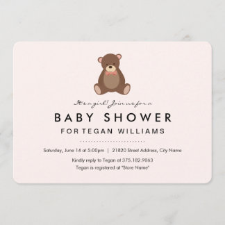Osito | Invitación para Baby Shower