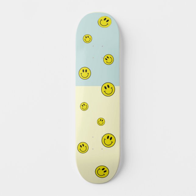 Osito sonriente monopatín de cara sonriente  (Anverso)