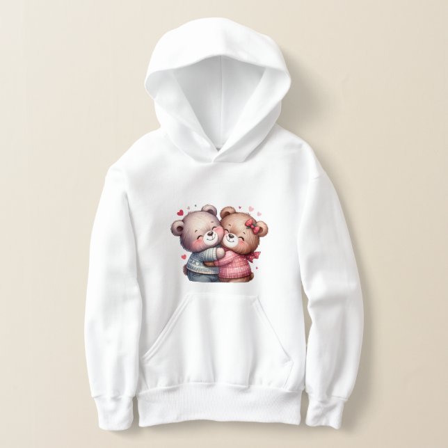 Ositos de peluche abrazando a las niñas sudadera c (Distribución )