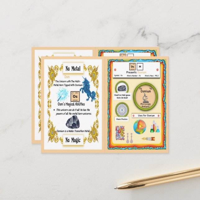 Osm - Tarjeta de juego de unicornio de Osmium Horn (Anverso/Reverso In Situ)