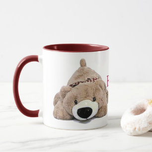 ¡Oso abajo! taza