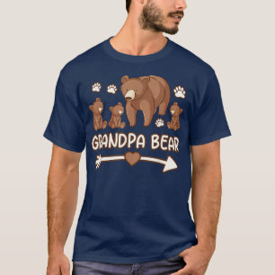 oso abuelo por los hombres, camiseta del abuelo de