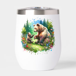 Oso acuático y cubo personalizado