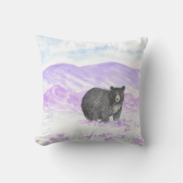 oso almohada púrpura (Anverso)