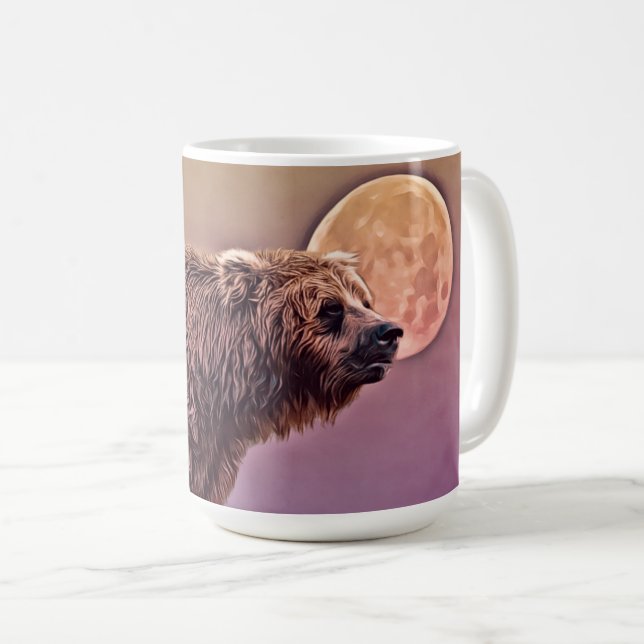 Oso antes del café y una taza de arte lunar comple (Anverso derecho)