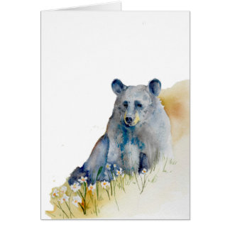 Oso azul pensativo