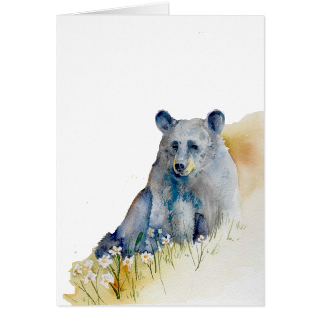 Oso azul pensativo (Frente)