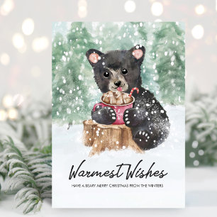 Oso Cachorro Cacao Navidad Deseos más Cálidos