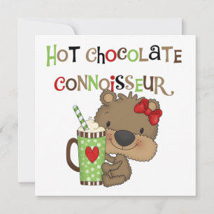 Oso Chica de chocolate caliente