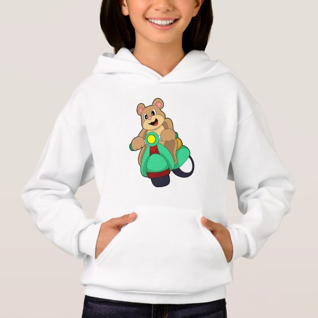 Oso como motociclista con Scooter.PNG (Anverso)