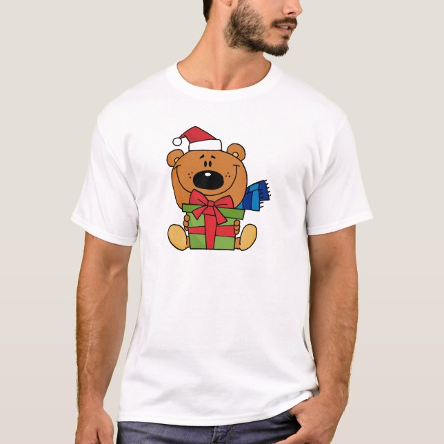 Oso con camisetas y regalos de vacaciones (Anverso)