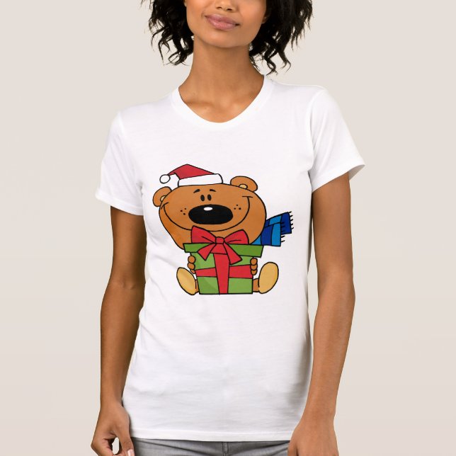 Oso con camisetas y regalos de vacaciones (Anverso)